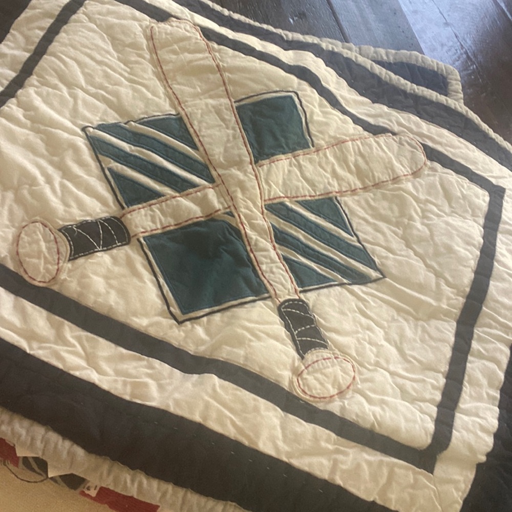 Pottery barn toddler sports bedding